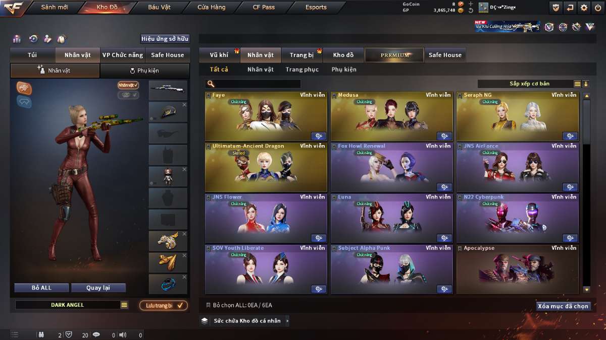 shop acc cf uy tin gia re
